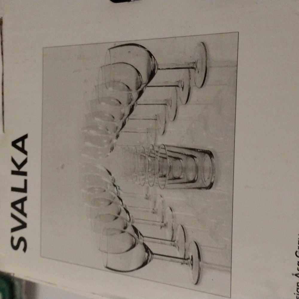 Svalka Ikea wine glasses 3 different styles new - Picture 3 of 5